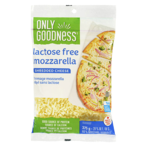 Only Goodness - Shredded Mozzarella, Lactose Free