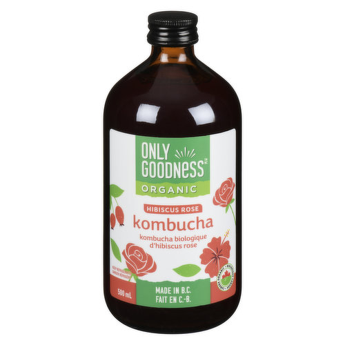 Only goodness - Organic Kombucha - Hibiscus Rose