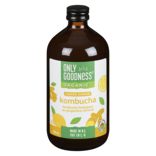 Only Goodness - Organic Kombucha - Lemon Ginger