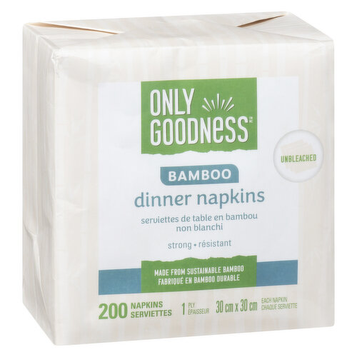 Only Goodness - OG Bamboo Dinner Napkins