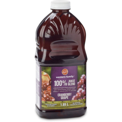 western Family - Cranberry Grape 100% Juice Blend