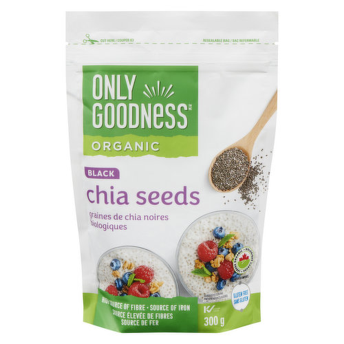 Only Goodness - Organic Chia Seeds, Black