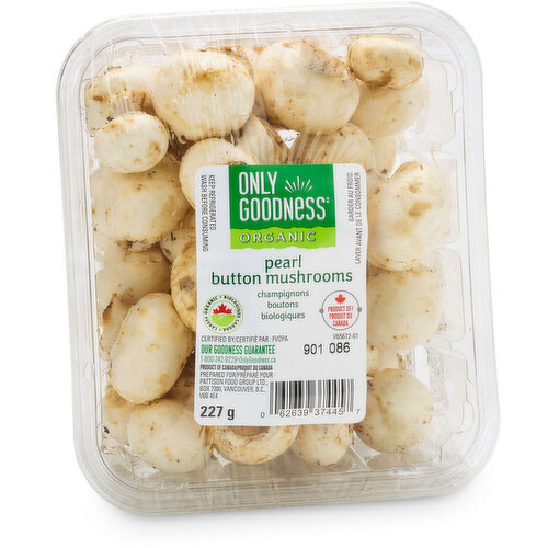 Only Goodness - Pearl Button Mushrooms, Organic