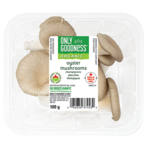 ONLY GOODNESS - Organic Fresh Oyster Mushrooms