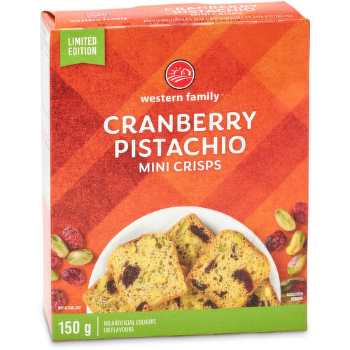 Western Family - Cranberry Pistachio Mini Crisps, Limited Edition