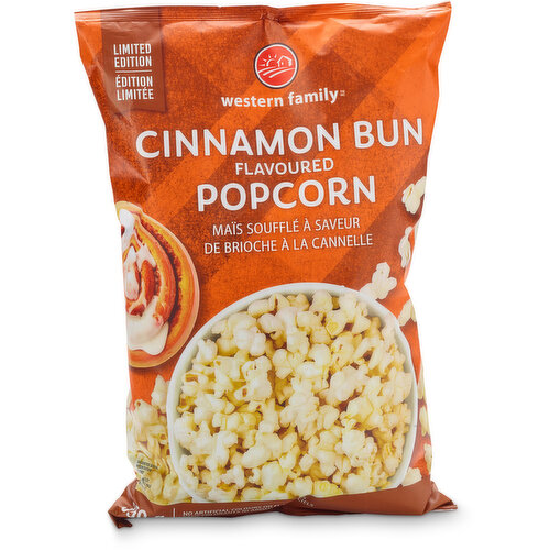 Western Family - Cinnamon Bun Flavoured Popcorn - Limited Edition