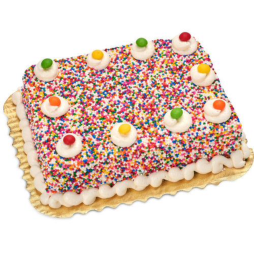 Classically delicious. Moist, rich sponge cake is filled and iced with a traditional French Buttecream style icing. Custom creations available by special order in your notes to shopper.