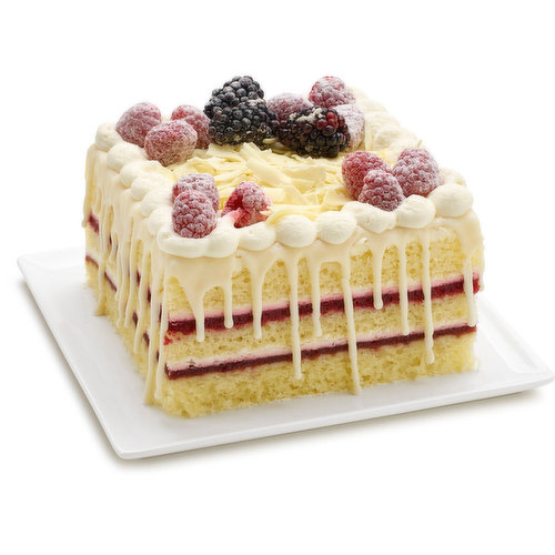 Save-On-Foods - White Chocolate Raspberry Cake - 8In