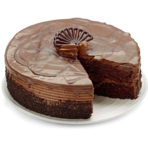 A moist chocolate cake with chocolate truffle filling!