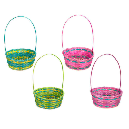 Easter Basket - Bamboo, Oval 11in