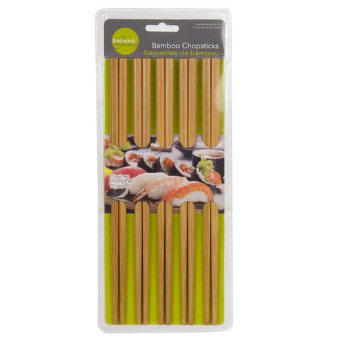 Luciano - XI 10 Pair Bamboo Chopstick