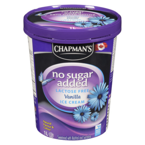 Chapman's - Ice Cream Lactose Free Vanilla No Sugar Added