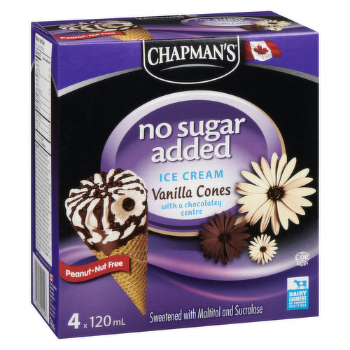 Chapman's - Ice Cream Cones - Vanilla, No Sugar Added