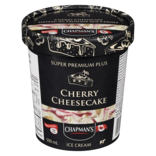 Chapmans - Super Premium Plus Cherry Cheesecake Ice Cream