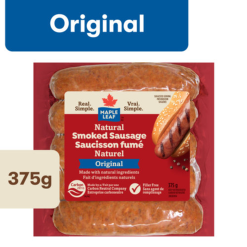 Maple Leaf Prime - Natural Smoked Sausage Original