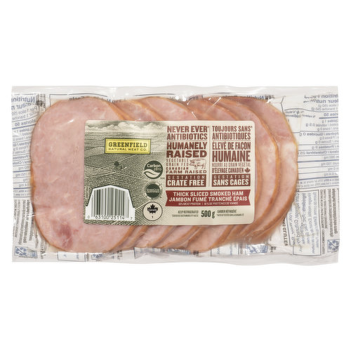 Greenfield Natural - Thick Sliced Smoked Ham