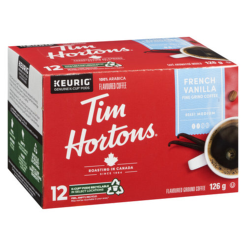 Light Medium Roast Coffee with Natural & Artificial Flavours. 12 Single Serve Coffee Cups Compatible for use with All Keurig K-Cup Brewers.