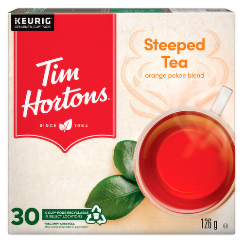 Tim Hortons - Steeped Tea K-Cups, Orange Pekoe Blend