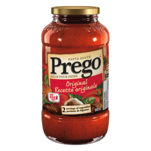 Prego Original Pasta Sauce 645 mL - Campbell Company of Canada