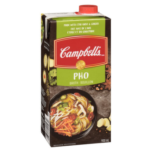 Flavour Infused Broth. All Natural Flavours. Our Pho Broth is Gluten Free and suitable for vegetarians.