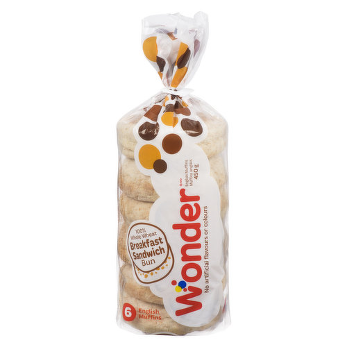 Wonder - English Muffins - Whole Wheat