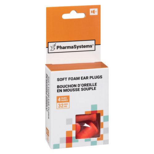 PharmaSystems - P/S Ear Plugs Soft Foam