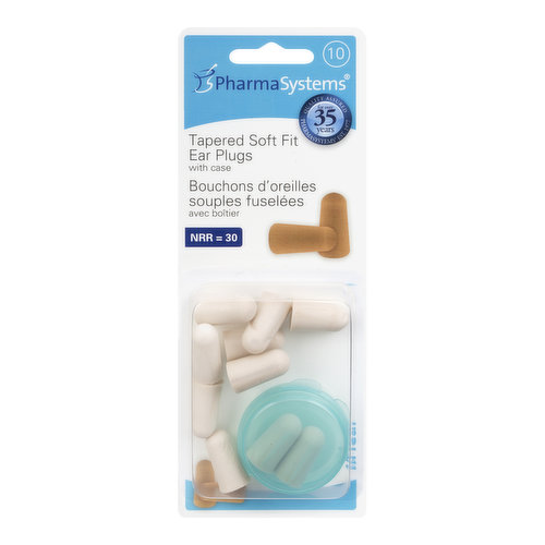 PharmaSystems - P/S EAR PLUG TAPERED SOFT FIT TAN