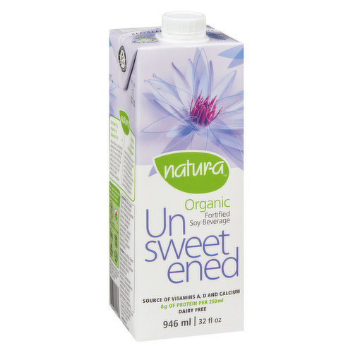 Natur-a - Organic Fortified Soy Beverage - Unsweetened