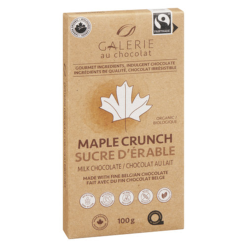 Galarie Au Chocolat - Milk Chocolate with Maple Crunch