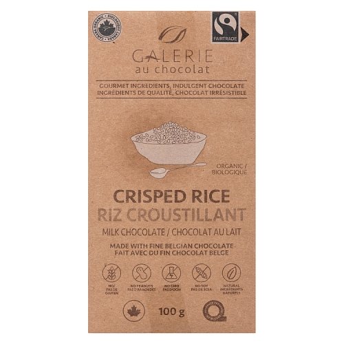 Galarie Au Chocolat - Milk Chocolate Crisped Rice
