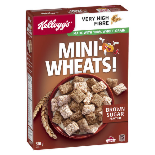 Kellogg's - Mini-Wheats Cereal - Brown Sugar Flavour