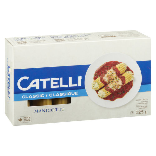 Catelli - Classic, Manicotti Pasta