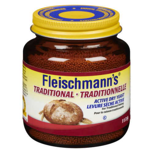For Traditional Baking. All-natural yeast. No preservatives