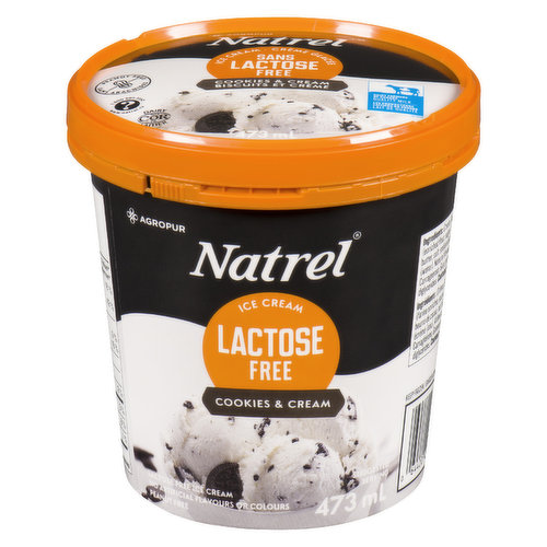 Natrel - Ice Cream Lactose Free Cookies And Cream