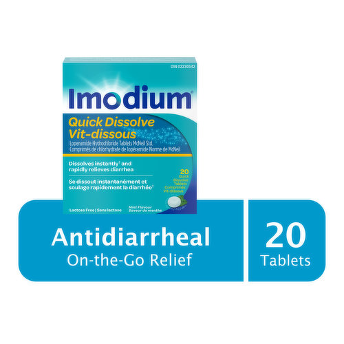 Imodium - Quick Dissolve Tablets 2mg - Mint