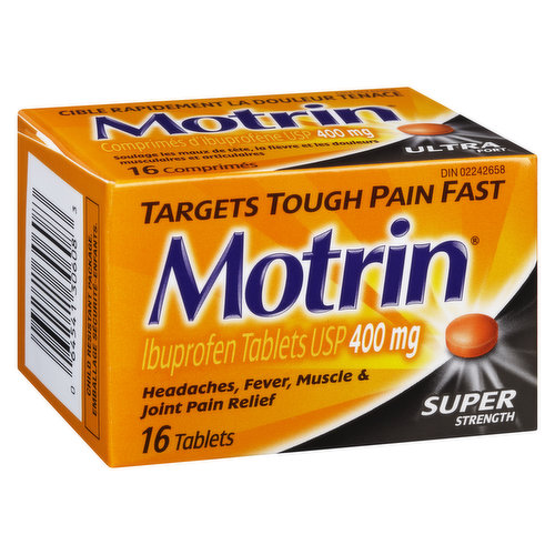 Motrin - Pain Relief Super Strength Tablets