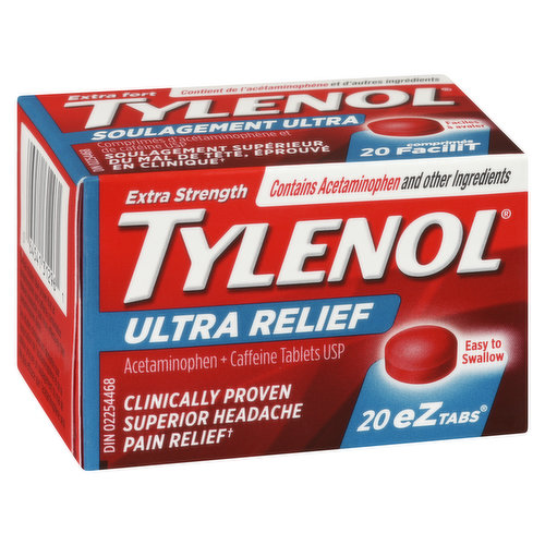 Tylenol - Extra Strength Ultra Relief eZ Tabs 500mg