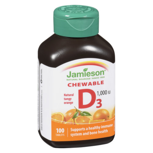 Jamieson - Chewable Vitamin D 1000mg 25mcg