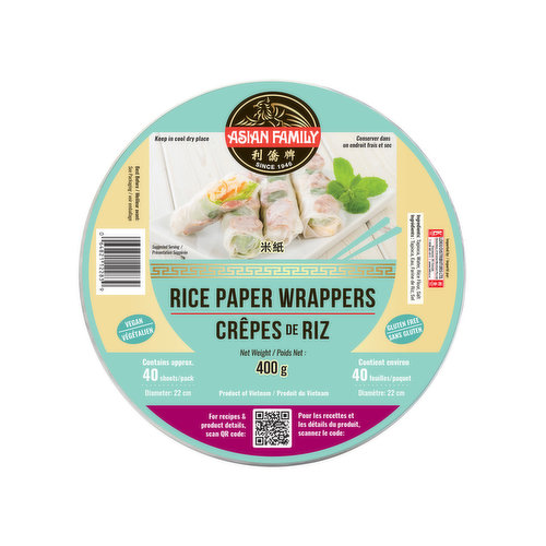 ASIAN FAMILY - Rice Paper Wrappers