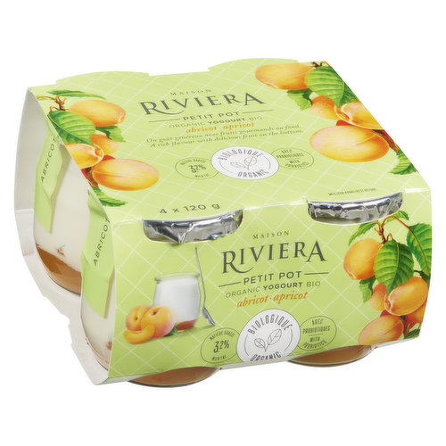 Riviera - Yogurt Apricot Petit Pot