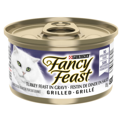 Fancy Feast - Grilled Turkey Feast in Gravy, Wet Cat Food 85 g