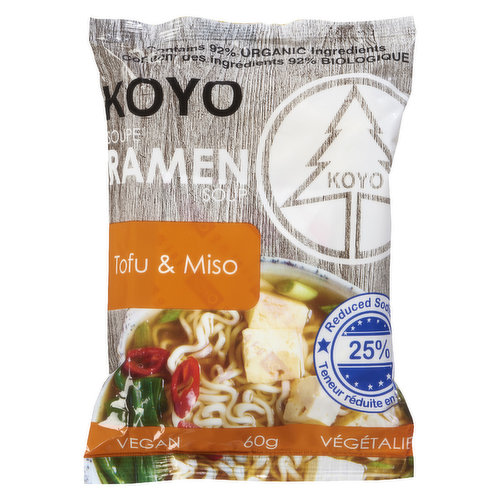 Koyo Ramen - Ramen Tofu and Miso Reduced Sodium