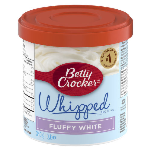 Whipped Frosting. Prepared & Ready-to-Use Frosting.
