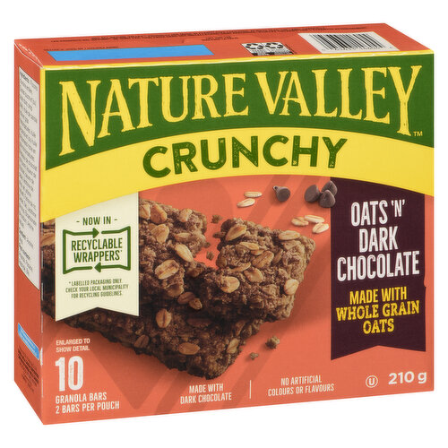 Nature Valley - Crunchy Granola Bars, Oats 'n' Dark Chocolate