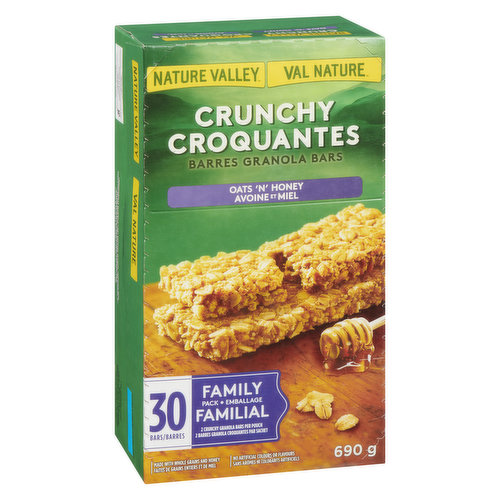 Nature Valley - Crunchy Granola Bars, Oats 'n' Honey Family Pack