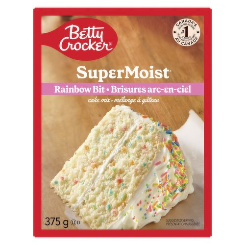 Betty Crocker - Super Moist Rainbow Bit Cake Mix