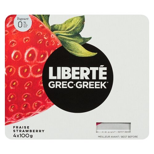 LIBERTE - Greek Yogurt Strawberry 0%