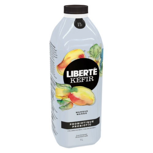 LIBERTE - Kefir - 1% M.F. Probiotic Fermented Milk, Mango