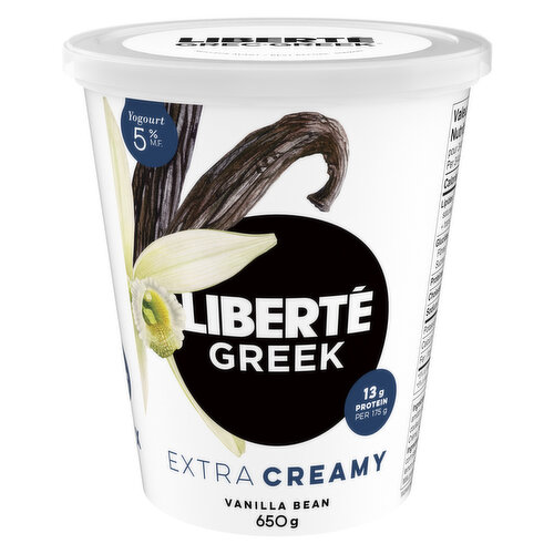 LIBERTE - Greek Yogurt Extra Creamy Vanilla Bean 5% M.F.
