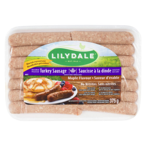LILYDALE - Turkey Sausage Maple Flavour